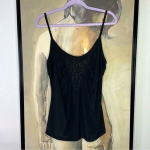 Vintage M Michel Black Skinny Strappy Top